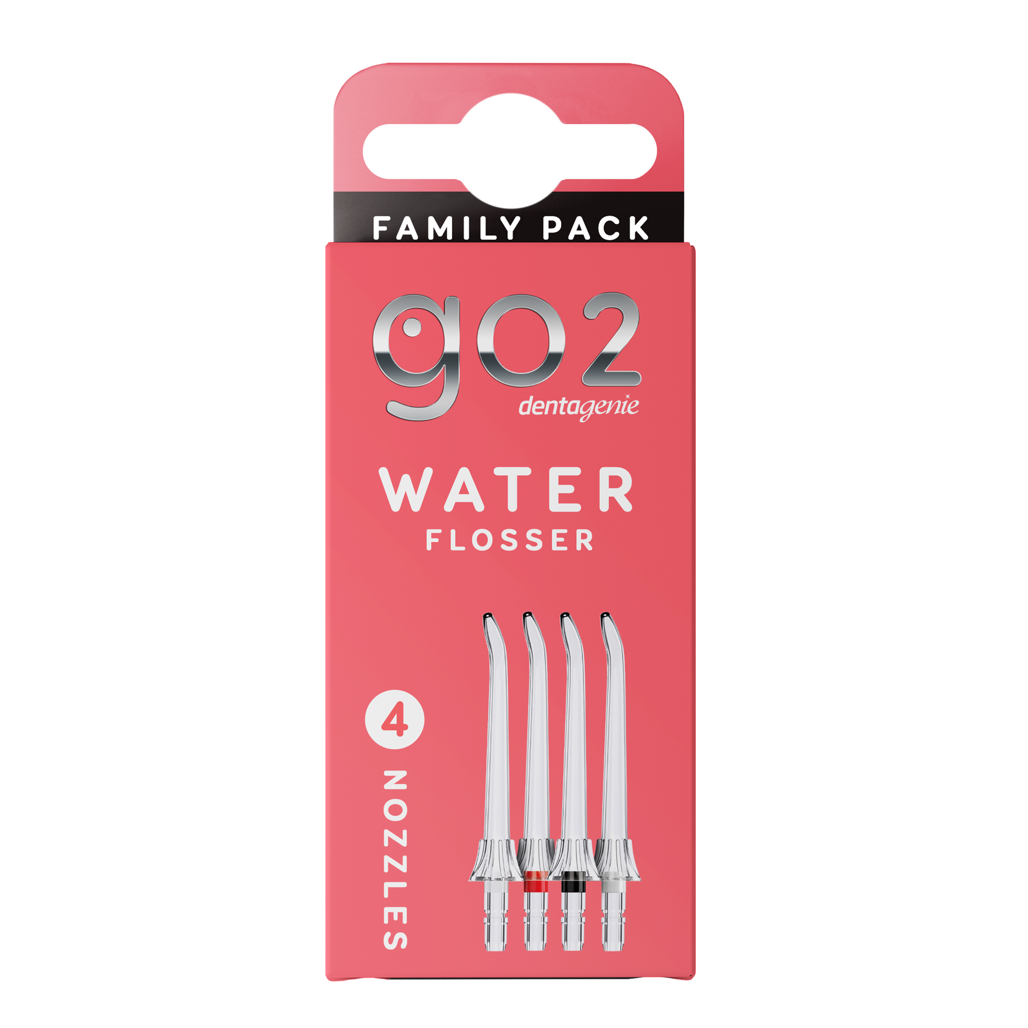 GO2 Dentagenie Water Flosser Nozzle Family Pk (4)